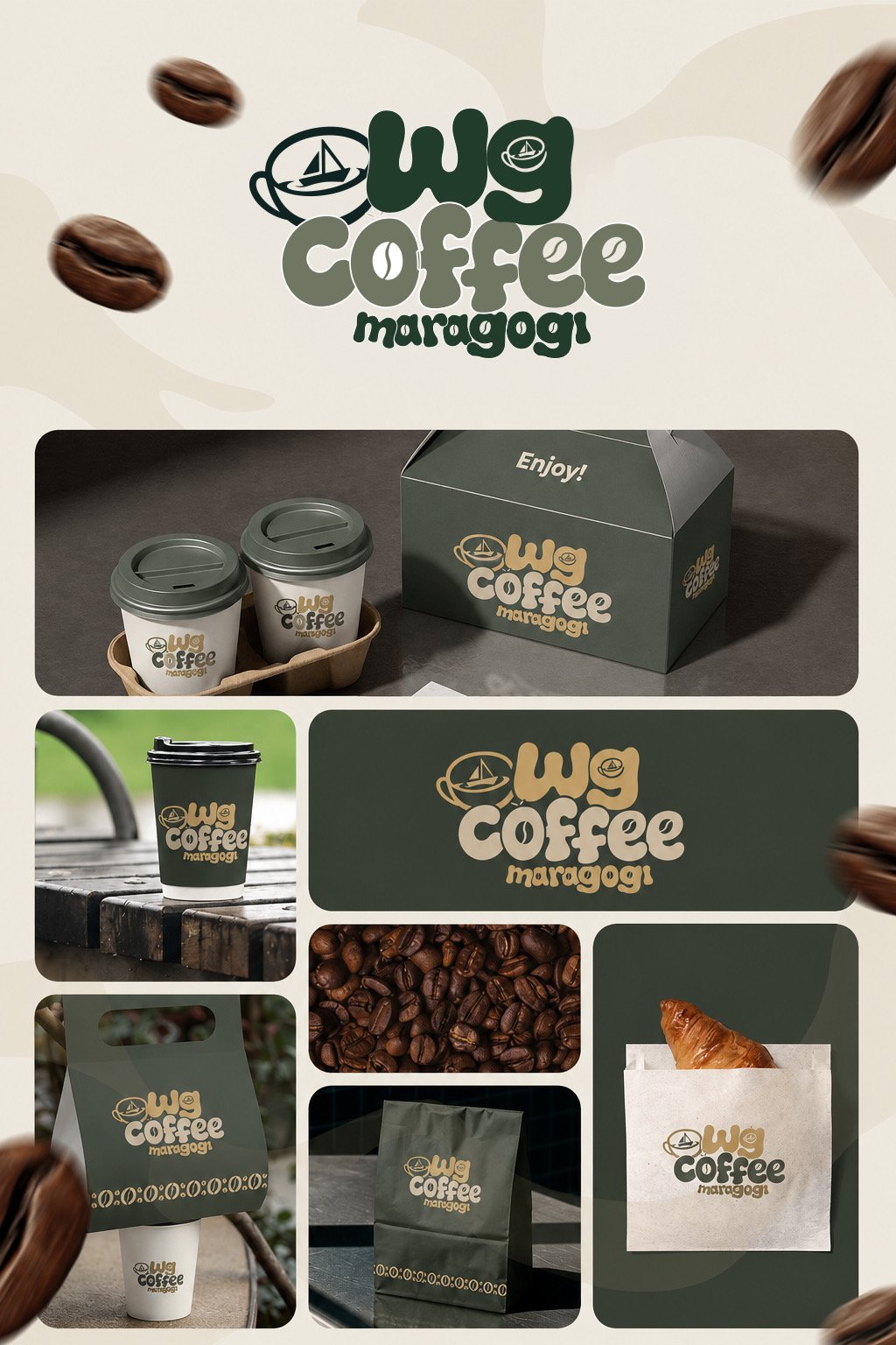 Aplicações da marca WG Coffee